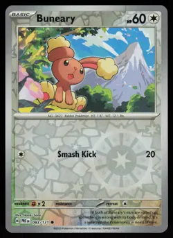Buneary 083/131 Common Prismatic Evolutions Pokemon Reverse Holo Near Mint - Image 1