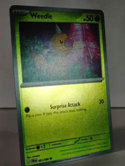 Weedle - reverse holo - ME: Chaos Rising #001 - Pokemon - NM - T - Image 2