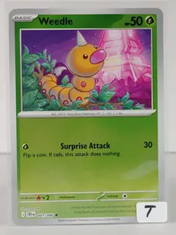 Weedle - reverse holo - ME: Chaos Rising #001 - Pokemon - NM - T - Image 5