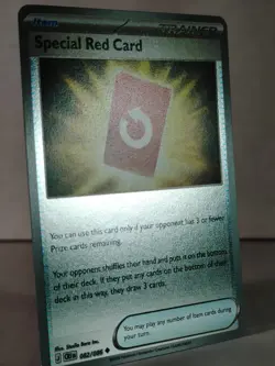 Special Red Card - reverse holo - ME: Chaos Rising #082 - POKEMON - NM - T - Image 2