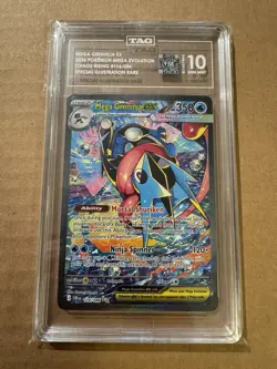 TAG 10 Mega Greninja EX 116/086 Chaos Rising Special Illustration Rare Holo - Image 1