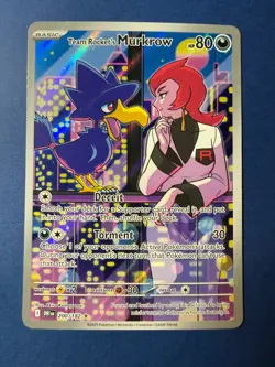 🔥 2025 Pokemon Team Rocket’s Murkrow 200/182 Destined Rivals NM/MT 🔥 - Image 1