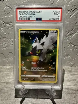 🔥Crown Zenith Poochyena🔥GG33/GG70 Full Art Pokemon TCG💎PSA 9 MINT💎 - Image 1