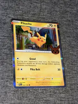 Pikachu 062/193 Common Paldea Evolved Pokemon Holo - Image 1