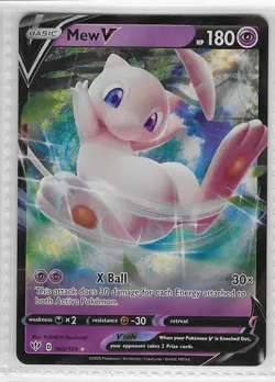 Mew V 069/189 Holo V Rare Darkness Ablaze Pokemon Near Mint - Image 1