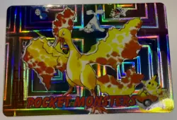 Pocket Monster Anime- Moltres - Bandai Cardass Sticker Pokemon- 1998 - Image 1