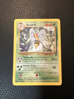 # Beedrill 21/130 Base Set 2 Non-Holo Rare WOTC Pokemon 1999 Vintage TCG NM - Image 1