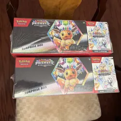 10 Pokemon Prismatic Booster Bundle + Surprise Box Sams Club Bundle (1 teared) - Image 1