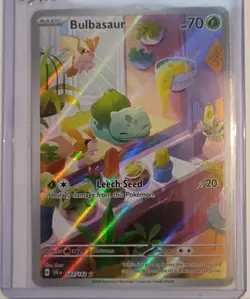 Bulbasaur Illustration Rare Holo 143/142 Sv07 Stellar Crown 2024 70 HP - Image 4