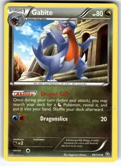 Gabite 89/124 Uncommon Dragons Exalted Pokemon Near Mint - Image 1