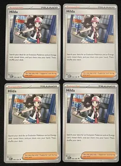 4x Hilda 084/086 SV:White Flare Pokemon Playset X4 NM - Image 1