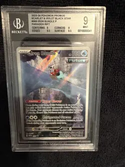Pokemon BGS 9 Mint Iron Bundle Holo Scarlet & Violet Black Star Promo 066 2023 - Image 1