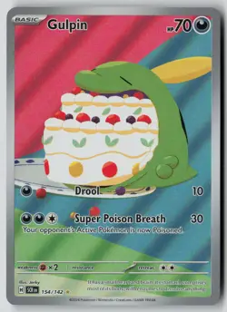 Gulpin 154/142 Illustration Rare Stellar Crown Pokemon NM - Image 1