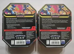 Pokemon TCG Mega Charizard X And Y ex Tins Lot Of 2 - Image 2