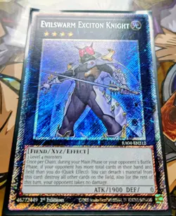 Evilswarm Exciton Knight (Platinum Secret Rare) - RA04-EN212 - Yu-Gi-Oh TCG - Image 2