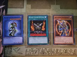 YUGIOH BLACK LUSTER SOLDIER + RITUAL + BLACK LUSTER SOLDIER ENVOY OF BEGINNING - Image 1