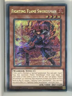 Fighting Flame Swordsman (MP24-EN132) - Prismatic Secret Rare Yugioh👑 - Image 1
