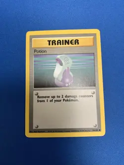 POKEMON Potion Base Set Trainer - 94/102 Common Near Mint LP-NM - Image 1