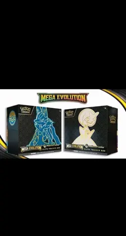 Pokemon Center Elite Trainer Box ETB Mega Evolution Lucario & Gardevoir PRESALE - Image 1