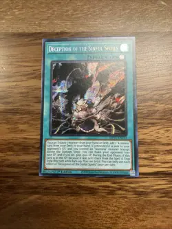 Deception Of The Sinful Spoils Prismatic Secret Rare MP25-EN113 Yugioh - Image 1