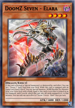 Yugioh! DoomZ VII Seven - Elara DOOD-EN010 SUPER Doom of Dimensions PREORDER - Image 1