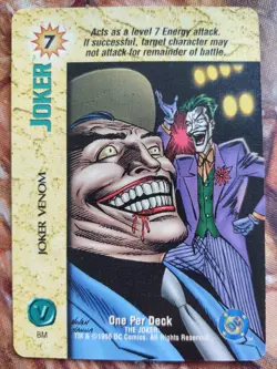 OverPower DC 1996 Joker Venom Special Card OPD Very Rare NM - Image 1