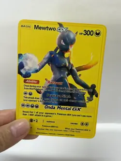 MewtwoGX HP300 Gold Metal Pokemon Card-Collectible Gift Display - Image 3