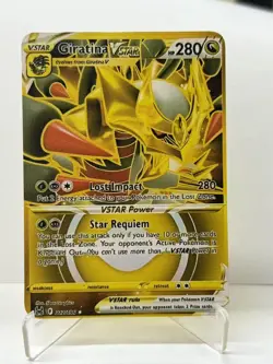 GiratinaVSTAR HP280 Gold Metal Pokemon Card-Collectible Gift Display - Image 1