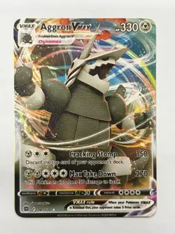 AggronVMAX HP330 Gold Metal Pokemon Card-Collectible Gift Display - Image 3