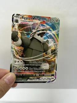 AggronVMAX HP330 Gold Metal Pokemon Card-Collectible Gift Display - Image 4