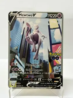 MewtwoV HP11220 Gold Metal Pokemon Card-Collectible Gift Display - Image 1