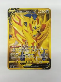 ZamazentaV HP230 Gold Metal Pokemon Card-Collectible Gift Display - Image 4