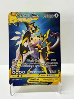 ArceusVMAX HP100 Gold Metal Pokemon Card-Collectible Gift Display - Image 1