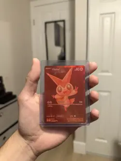Pokemon TCG Victini Card BWR 172/086, White Flare, Near Mint Condition - Image 1