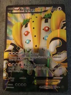 Pokemon Regigigas EX 2012 Full Art BW Next Destinies Card 99/99 Ultra Rare - Image 1