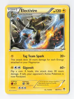 Electivire 30/111 Rare XY - Furious Fists Pokemon Card TCG Lightly Played - Image 1