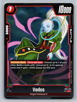 Vados FB01-003 C Battle Card Dragon Ball Super TCG Angel Universe 6 - Image 1