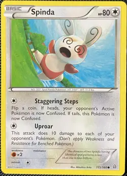 Spinda 115/160 XY - Primal Clash Regular - Pokemon Card - Image 1
