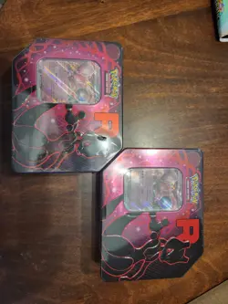 POKEMON DESTINED RIVALS MEWTWO TIN BRAND NEW FACTORY SEALED TCG **LOT OF 2** - Image 1