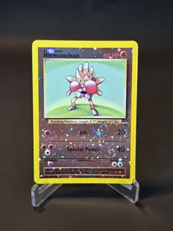 Pokemon TCG Hitmonchan Best of Game Promo Reverse Holo Nintendo NM - Image 1