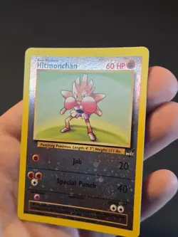 Pokemon TCG Hitmonchan Best of Game Promo Reverse Holo Nintendo NM - Image 3