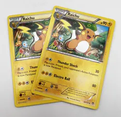 Raichu 28/111 x2 2x Pokemon Card 2014 Furious Fists LP - Image 1
