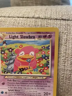 Pokemon TCG Light Slowbro Unlimited Uncommon Neo Destiny 051/105 Vintage - Image 3