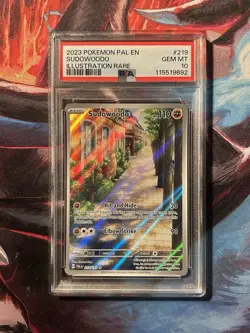 Pokemon Sudowoodo 219/193 Paldea Evolved Illustration Rare Holo PSA 10 Eng - Image 1