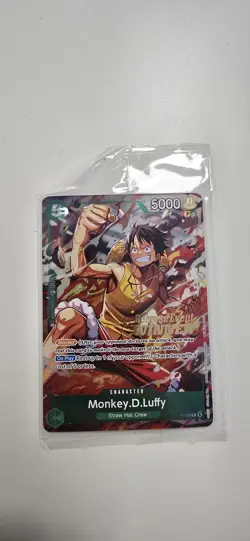One Piece Card Game Monkey D. Luffy P-135 Release Event Winner Character Sealed - Image 3