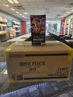 ONE PIECE Japanese OP-16 The Time Of Battle Booster Box Case Sealed (12 Boxes) - Image 1
