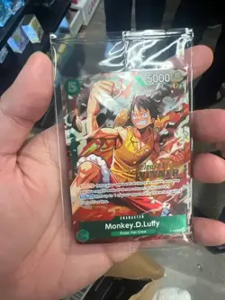 One Piece TCG Monkey D. Luffy P-135 Winner Stamp OP16 Pre-Release Promo NM - Image 1