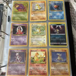Pokemon card lot & binder 21 Full Pages Garage Sale Find - Image 2