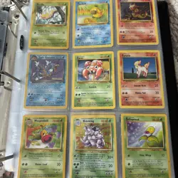 Pokemon card lot & binder 21 Full Pages Garage Sale Find - Image 3