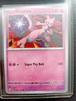Mewtwo 059/142 Sv07: Stellar Crown Reverse Holo - 2024 Pokemon Collectors Card - Image 1